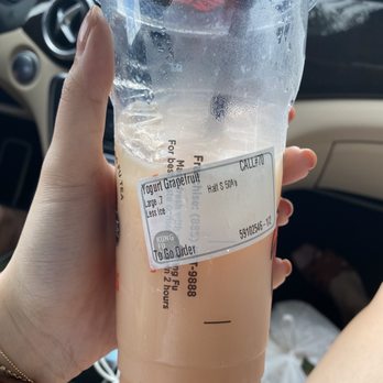 Kung Fu Tea - YOGURT GRAPEFRUIT - Coffee & Tea Near Me - Houston, Texas