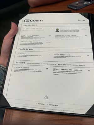 Menu photo 1 Cosm Dallas The Colony, TX