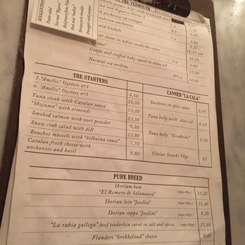Bodega 1900 - The menu - Tapas/Small Plates Near Me - Barcelona, B Bodega 1900 - The menu - Tapas/Small Plates Near Me - Barcelona, B