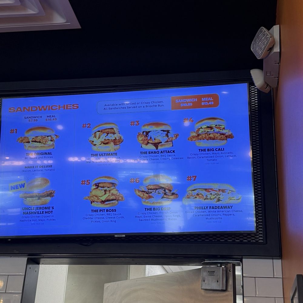Big Chicken - Menu board - Chicken Shop Near Me - Las Vegas, Nevada