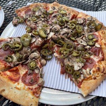 Gino's Pizza Buellton - Pepperoni jalapeño mushroom pizza - Pizza Near Me - Buellton, California Gino's Pizza Buellton - Pepperoni jalapeño mushroom pizza - Pizza Near Me - Buellton, California