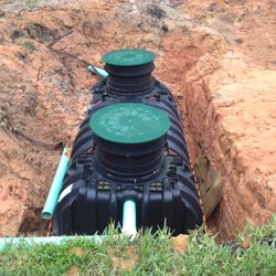 Anytime Septic - New septic tank installation in progress