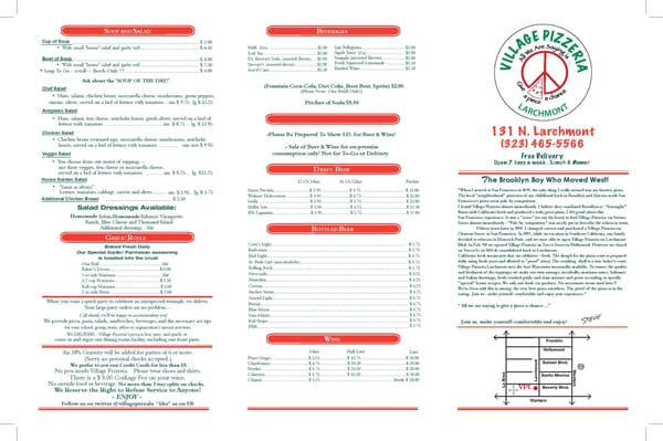 Menu photo 8 Village Pizzeria Los Angeles, CA Menu photo 8 Village Pizzeria Los Angeles, CA