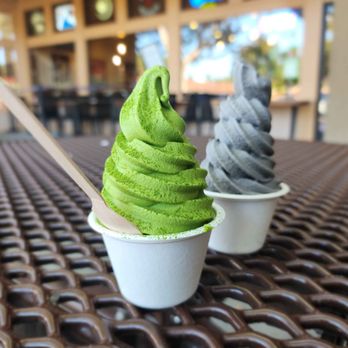 Izumi Matcha - Matcha and black sesame soft serve. - Bubble Tea Near Me - Cupertino, California Izumi Matcha - Matcha and black sesame soft serve. - Bubble Tea Near Me - Cupertino, California