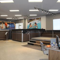 Creative Energy - Concord showroom section for HotSpring hot tubs