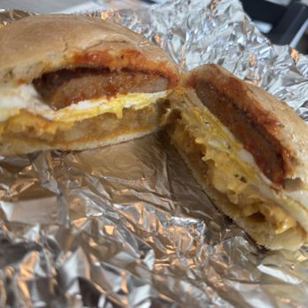 Dos Huevos Breakfast Shop - Hobo Breakfast Sandwich with Sausage. - Breakfast & Brunch Near Me - Garland, Texas Dos Huevos Breakfast Shop - Hobo Breakfast Sandwich with Sausage. - Breakfast & Brunch Near Me - Garland, Texas