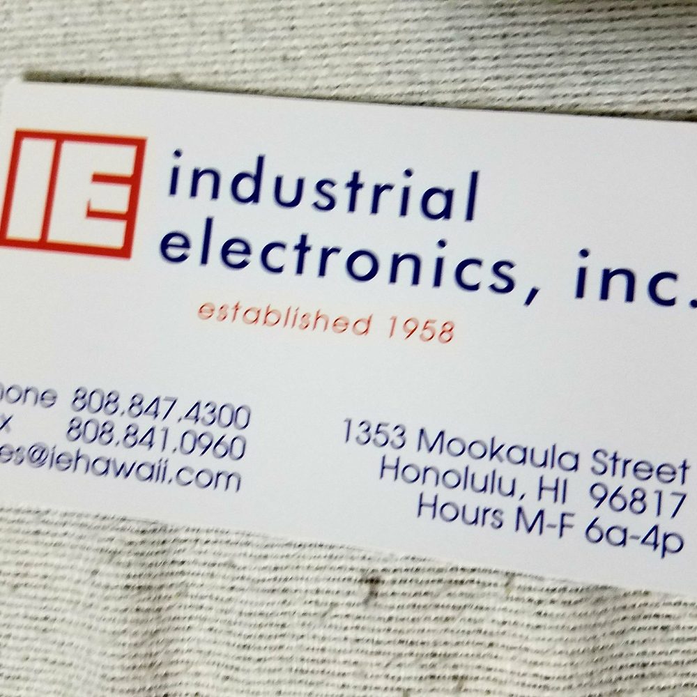Industrial Electronics - Da business card........ - Electronics Near Me - Honolulu, Hawaii Industrial Electronics - Da business card........ - Electronics Near Me - Honolulu, Hawaii
