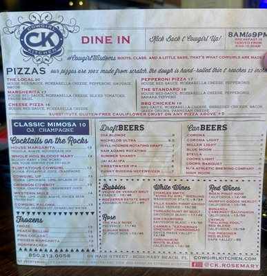 Menu photo 3 Cowgirl Kitchen Rosemary Beach, FL
