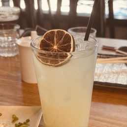 Refreshing yuzu lemonade