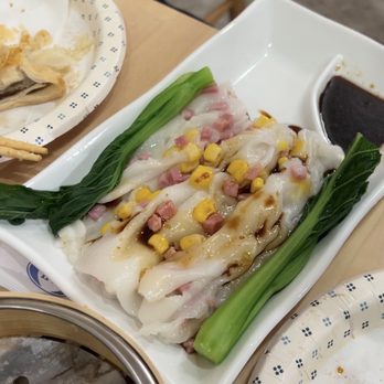 Dim Sum Sam - Ham Rice Noodle Roll, Sweet Corn Rice Noodle Roll - Dim Sum Near Me - New York, New York Dim Sum Sam - Ham Rice Noodle Roll, Sweet Corn Rice Noodle Roll - Dim Sum Near Me - New York, New York