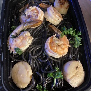 Hakacha Restaurant - Spicy Seafood Squid Ink Pasta - Ramen Near Me - Ithaca, New York