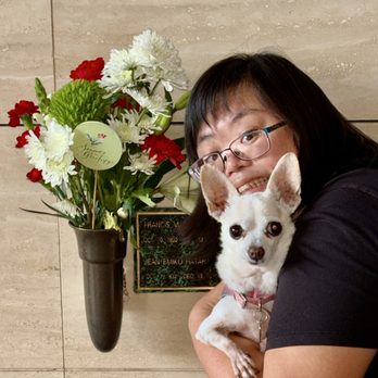 Diamond Head Memorial Park - Denise and Pixie posing for a pic. - Funeral Services & Cemeteries Near Me - Honolulu, Hawaii Diamond Head Memorial Park - Denise and Pixie posing for a pic. - Funeral Services & Cemeteries Near Me - Honolulu, Hawaii