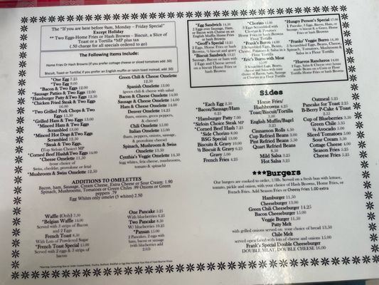 Menu photo 7 Frank's Tucson, AZ