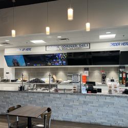 Clean new serving area.