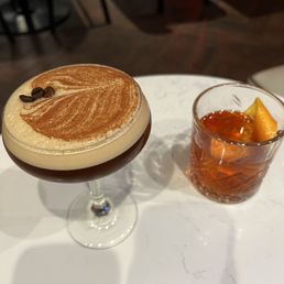 Espresso martini and old fashioned Espresso martini and old fashioned