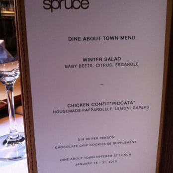 Spruce - Dine About Town menu! - American Near Me - San Francisco, California Spruce - Dine About Town menu! - American Near Me - San Francisco, California