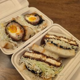 Tofu Sando 【Vegan】 Tokyo Gyoza Scotch Egg Sando Tofu Sando 【Vegan】 Tokyo Gyoza Scotch Egg Sando