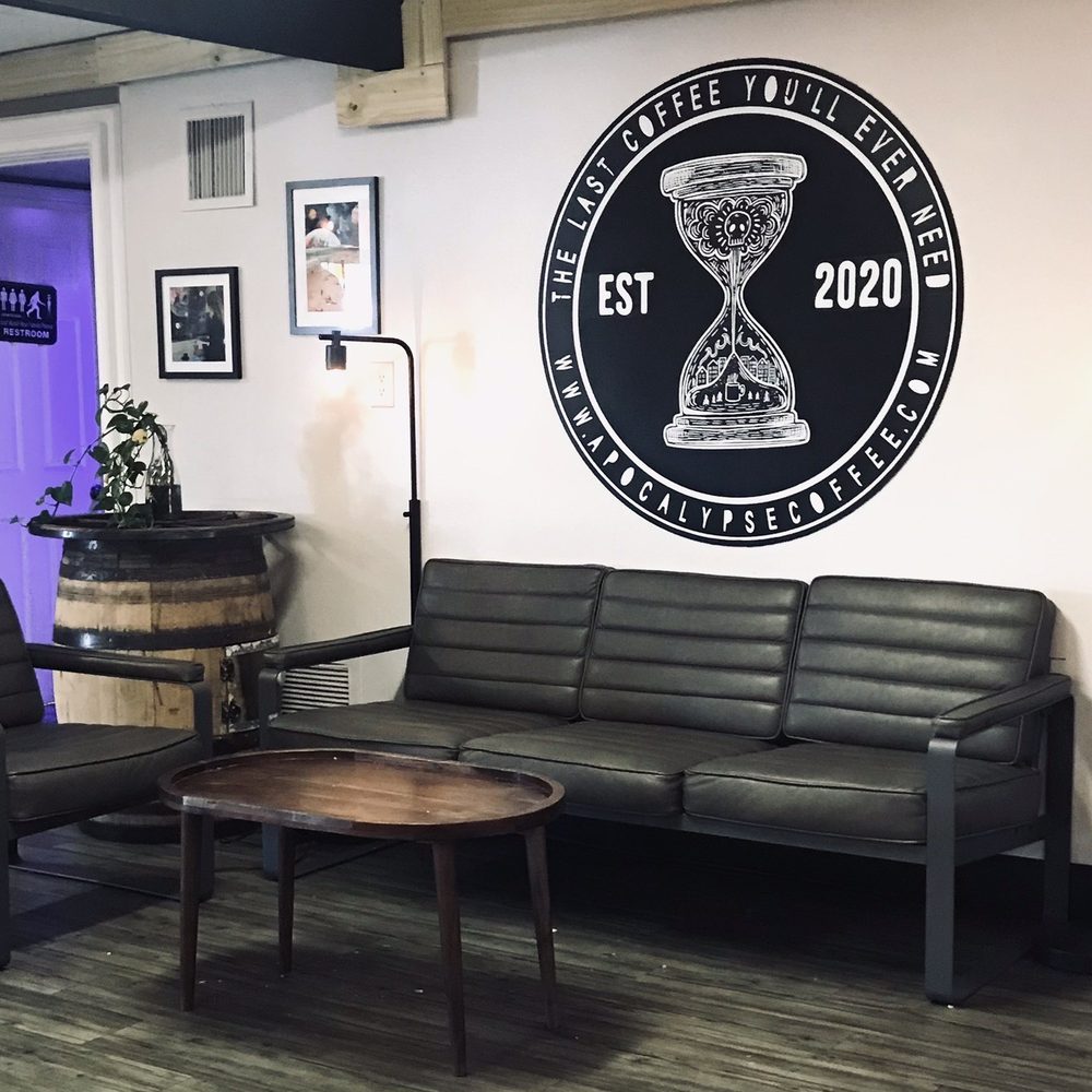 Apocalypse Coffee Roasters - One of four couches - Coffee Roasteries Near Me - Melbourne, Florida
