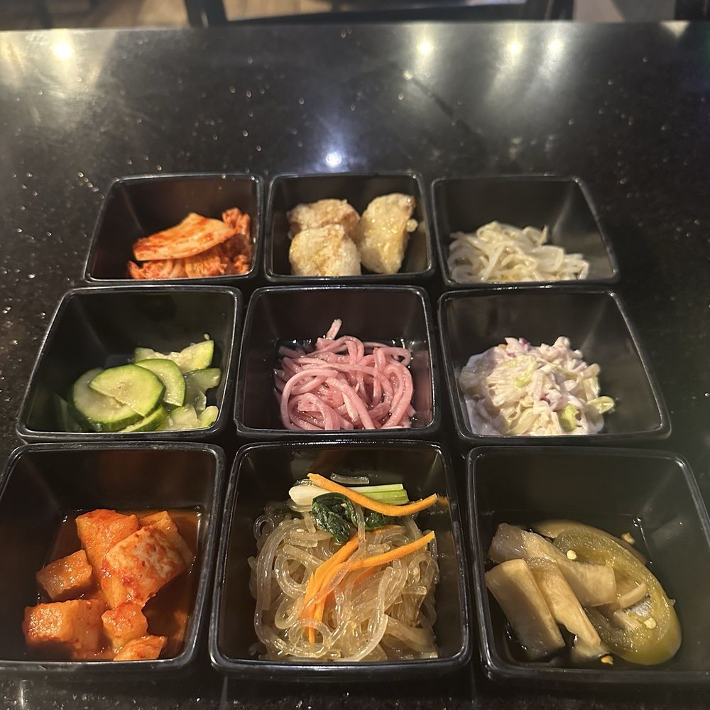 Jong Ga House - Banchan lucky 9 plates to start with and is bottomless indeed ! - Korean Near Me - Oakland, California Jong Ga House - Banchan lucky 9 plates to start with and is bottomless indeed ! - Korean Near Me - Oakland, California