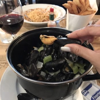 Brussels Bistro - Large order of mussels - Belgian Near Me - Laguna Beach, California