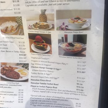 Eggs 'n Things Ko Olina - The veggie selection - there's plenty more veggie stuff on the menu. - American Near Me - Kapolei, Hawaii Eggs 'n Things Ko Olina - The veggie selection - there's plenty more veggie stuff on the menu. - American Near Me - Kapolei, Hawaii
