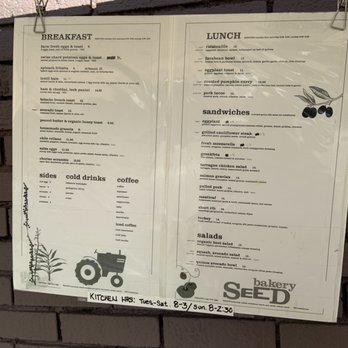 Seed Bakery - Menu 8/7/2020 - Bakeries Near Me - Pasadena, California Seed Bakery - Menu 8/7/2020 - Bakeries Near Me - Pasadena, California