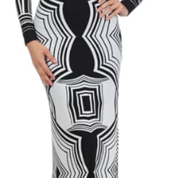 Phoebe's Boutique - Black/White silhouette dress...
