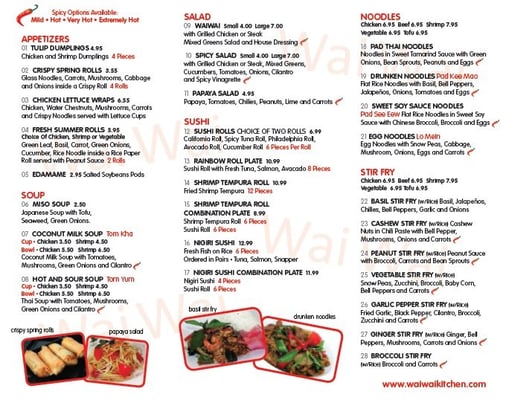 Menu photo 2 WaiWai Kitchen Dallas, TX Menu photo 2 WaiWai Kitchen Dallas, TX