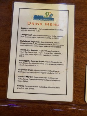 Menu photo 3 Leggetts Sand Bar Manasquan, NJ Menu photo 3 Leggetts Sand Bar Manasquan, NJ