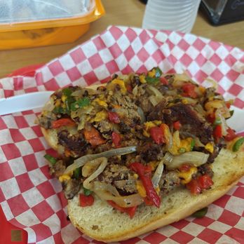 Wholly Cow - Vegan cheese steak (tempeh) - Burgers Near Me - Austin, Texas