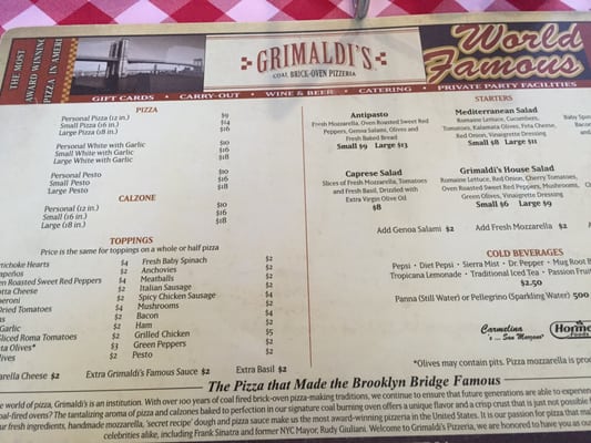 Menu photo 6 Grimaldi's Pizzeria Katy, TX Menu photo 6 Grimaldi's Pizzeria Katy, TX