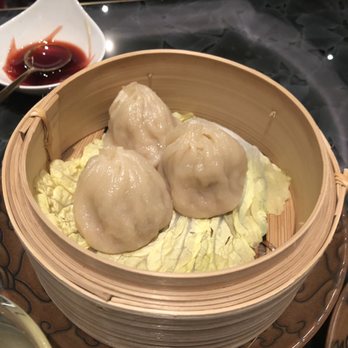 Red Plate - Black truffle xiao lung bao. AKA soup dumplings. My absolute favorite dish! - Chinese Near Me - Las Vegas, Nevada