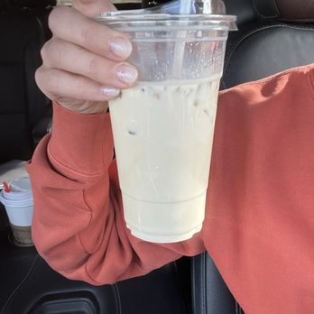 Coffee Cabin - Vanilla iced latte with breve - Coffee & Tea Near Me - Parker, Colorado Coffee Cabin - Vanilla iced latte with breve - Coffee & Tea Near Me - Parker, Colorado