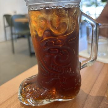 The Outpost - Adorable glass boot - Pizza Near Me - Riverside, California The Outpost - Adorable glass boot - Pizza Near Me - Riverside, California