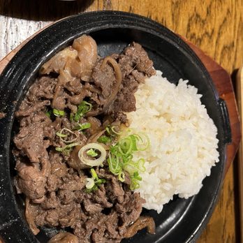 Masuki Sushi PREMIUM AYCE - bulgogi with rice - Sushi Bars Near Me - Plano, Texas
