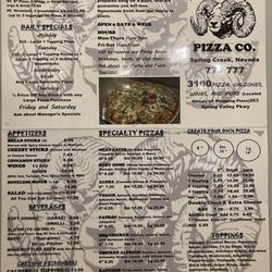 Ruby Mountain Pizza - Main menu 7-13-24
