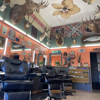 Dick's Barber Shop - Check out the old school vibes and the taxidermy! - Barbers Near Me - Enumclaw, Washington Dick's Barber Shop - Check out the old school vibes and the taxidermy! - Barbers Near Me - Enumclaw, Washington