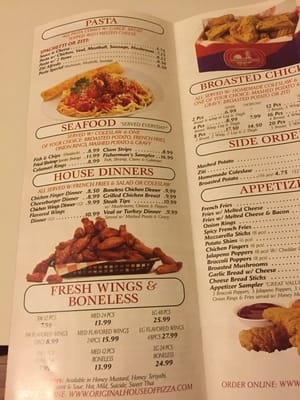 Menu photo 3 Original House of Pizza Woonsocket, RI Menu photo 3 Original House of Pizza Woonsocket, RI