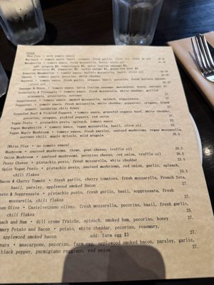 Menu photo 8 Vesta Redwood City, CA