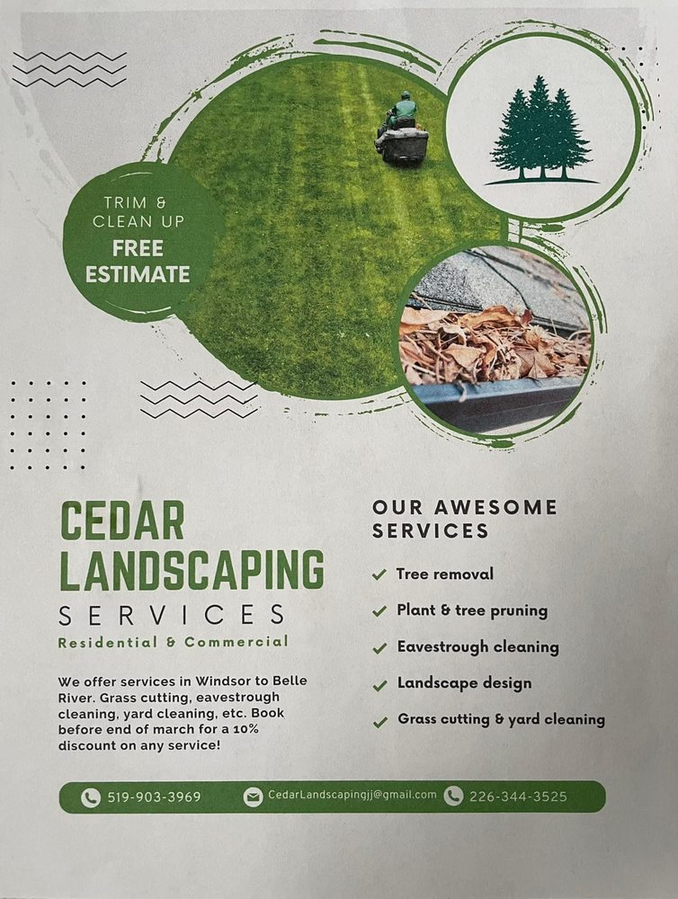 CEDAR LANDSCAPING - Updated March 2026 - Belle River, Ontario ...