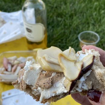 Peck - Robiola cheese, pâté, funghi on bread - Wine Bars Near Me - Milan, Michigan Peck - Robiola cheese, pâté, funghi on bread - Wine Bars Near Me - Milan, Michigan