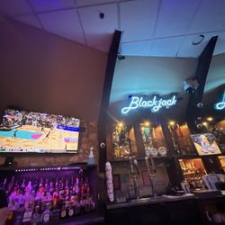 This is the bar with 4 tvs right around the area