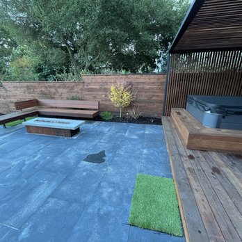 Shambhala Landscapes - a patio with a hot tub - Landscaping Near Me Shambhala Landscapes - a patio with a hot tub - Landscaping Near Me
