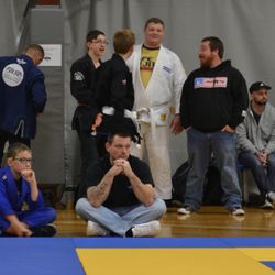 Alexander Brazilian Jiu Jitsu - Professor Alexander with a student at competition.