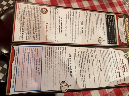 Menu photo 1 The Stinking Rose San Francisco, CA Menu photo 1 The Stinking Rose San Francisco, CA