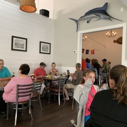 Yellowfins Bar & Grill - Open dining area. Airy. Clean fresh look.