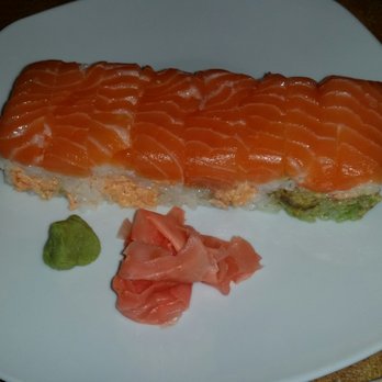 Wahada Sushi - Box sushi!! You get ywo choices of topping, I opted for salmon and salmon. Don't forget to add cruchies to the top! You can thank me later. - Sushi Bars Near Me - Baton Rouge, Louisiana Wahada Sushi - Box sushi!! You get ywo choices of topping, I opted for salmon and salmon. Don't forget to add cruchies to the top! You can thank me later. - Sushi Bars Near Me - Baton Rouge, Louisiana