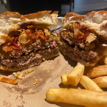 The Goat RiverSouth - Smokehouse Cheddar Burger - Bars Near Me - Columbus, Ohio The Goat RiverSouth - Smokehouse Cheddar Burger - Bars Near Me - Columbus, Ohio