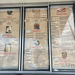Aguila Y Sol - Menu
