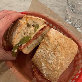Salumi - Hot Sopressata Salami Sandwich - Italian Near Me - Seattle, Washington Salumi - Hot Sopressata Salami Sandwich - Italian Near Me - Seattle, Washington